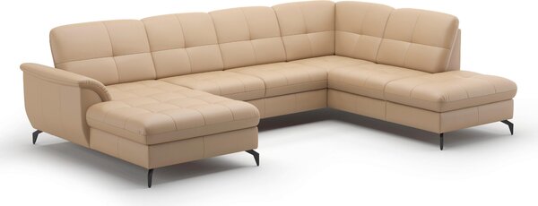 SEDACÍ SOUPRAVA, textil, kůže, cappuccino Sit & More - Sedací soupravy, Online Only