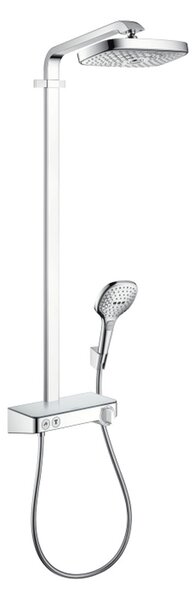 Hansgrohe Raindance Select E - sprchový systém Showerpipe 300 2jet, termostatická sprchová baterie, sprchové rameno, chrom 27126000