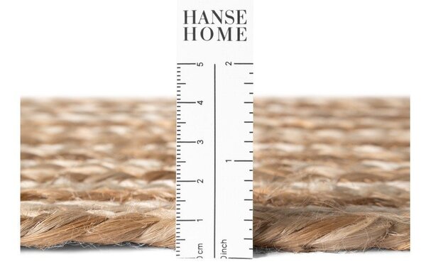 Oboustranný/ručně tkaný jutový běhoun v přírodní barvě/ve světle přírodní barvě 80x200 cm Juno – Hanse Home