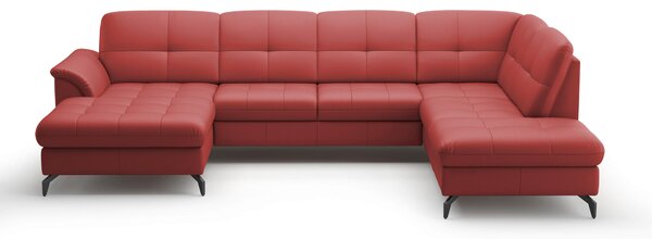 SEDACÍ SOUPRAVA, textil, kůže, červená Sit & More - Sedací soupravy, Online Only