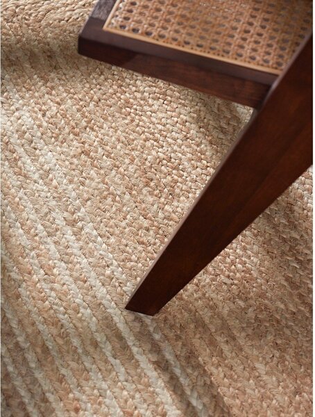 Oboustranný/ručně tkaný jutový běhoun v přírodní barvě/ve světle přírodní barvě 80x200 cm Juno – Hanse Home