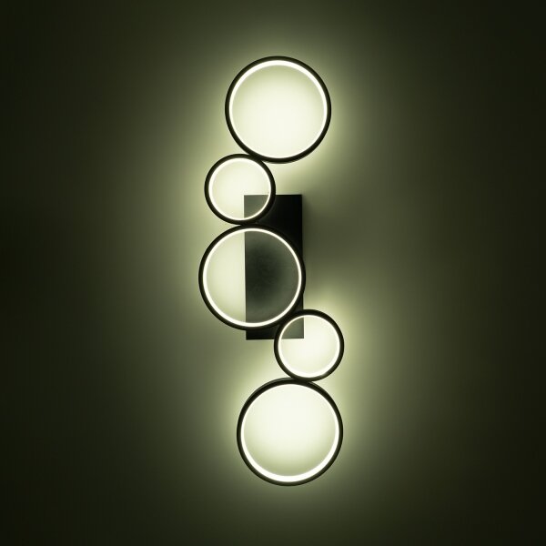 Brilagi - LED Stmívatelné stropní svítidlo RINGO LED/34W/230V černá + DO