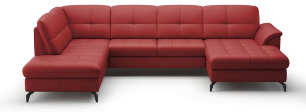 SEDACÍ SOUPRAVA, textil, kůže, červená Sit & More - Sedací soupravy, Online Only