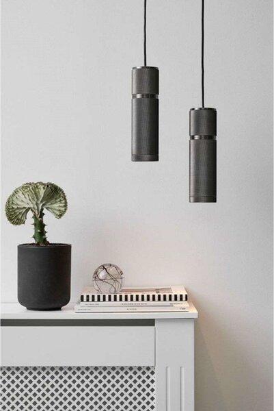 Závěsná svítidlo Halo Design, Šedá, Jídelna, Kov