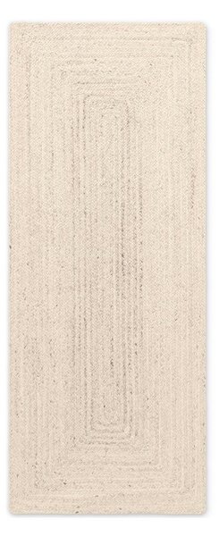 Krémový oboustranný/ručně tkaný jutový běhoun 80x200 cm Juno – Hanse Home
