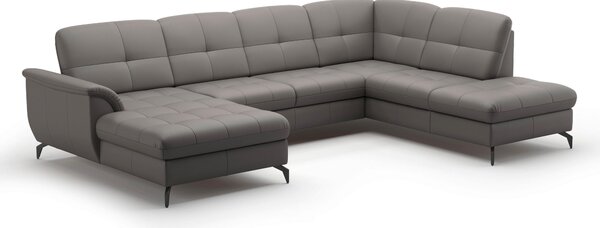 SEDACÍ SOUPRAVA, textil, kůže, mokka Sit & More - Sedací soupravy, Online Only
