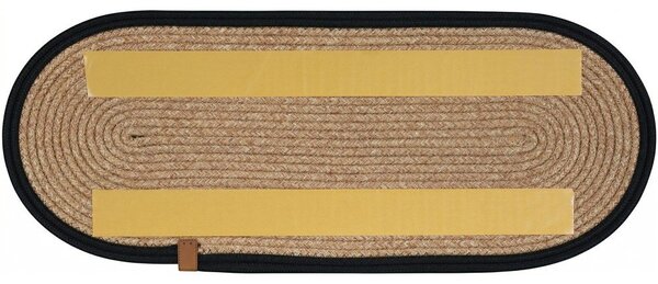 Černé/v přírodní barvě nášlapy na schody v sadě 16 ks 25x65 cm Milo Frame – Vitaus