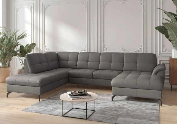 SEDACÍ SOUPRAVA, textil, kůže, mokka Sit & More - Sedací soupravy, Online Only