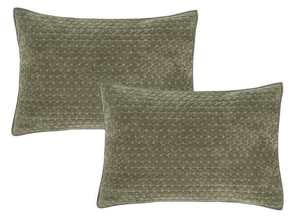 Povlaky na polštáře v sadě 2 ks 50x75 cm Attica Velvet Embroidered – Bianca