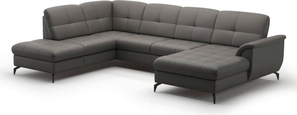 SEDACÍ SOUPRAVA, textil, kůže, mokka Sit & More - Sedací soupravy, Online Only