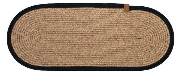 Černé/v přírodní barvě nášlapy na schody v sadě 16 ks 25x65 cm Milo Frame – Vitaus
