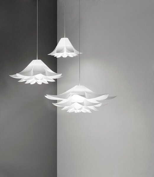 Závěsná svítidlo Normann Copenhagen, Bílá, Obývací pokoj, Plast