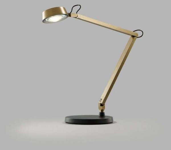Stolní lampa LIGHT-POINT, stmívatelné, Zlatá / mosazná, Obývací pokoj, Hliník