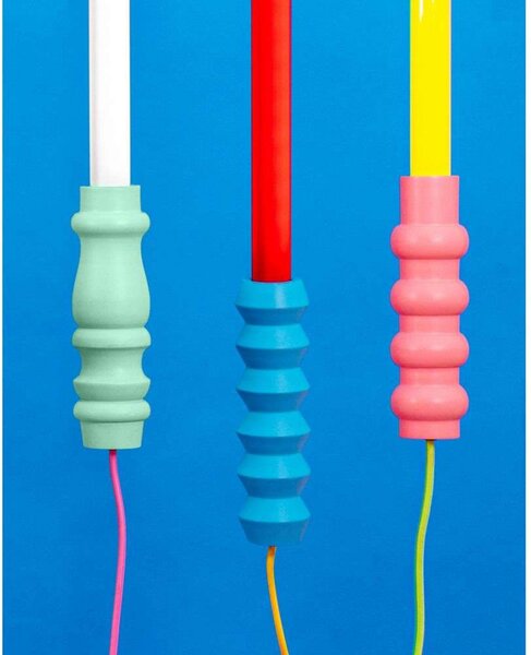 Stolní lampa SELETTI, Modrá, Obývací pokoj, Sklo