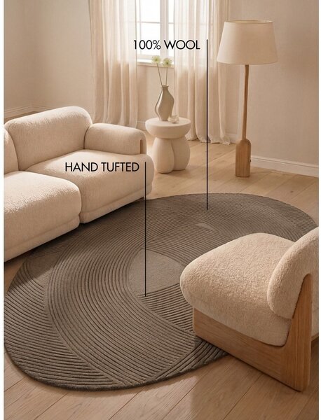 Hnědý vlněný koberec 160x230 cm Kensington Victoria – Ted Baker