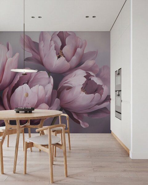 Fototapety Abstraktní malba napodobující tulipány, Fototapety květiny, w05593 : uwalls.cz