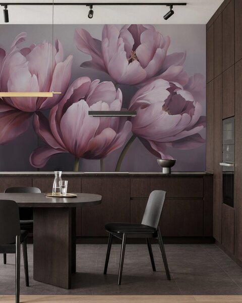 Fototapety Abstraktní malba napodobující tulipány, Fototapety květiny, w05593 : uwalls.cz