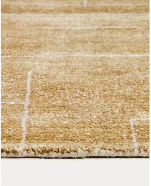 Ručně tkaný koberec v hořčicové barvě 160x230 cm Eloda – Kave Home