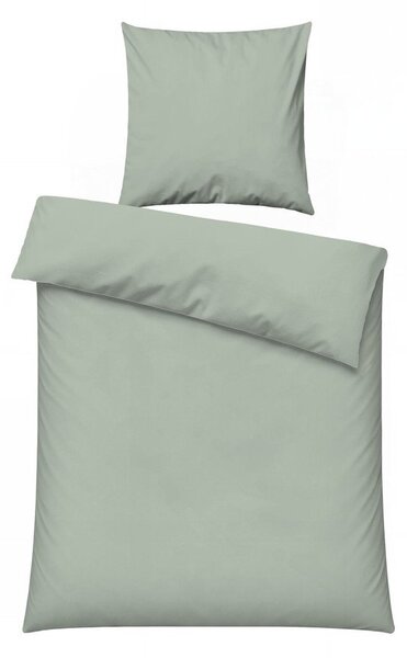 Šalvějově zelené povlečení na jednolůžko 200x140 cm Plain – Mijolnir