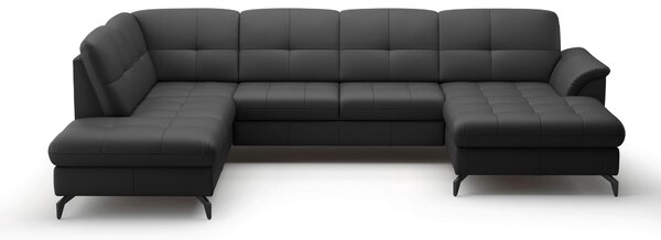 SEDACÍ SOUPRAVA, textil, kůže, černá Sit & More - Sedací soupravy, Online Only