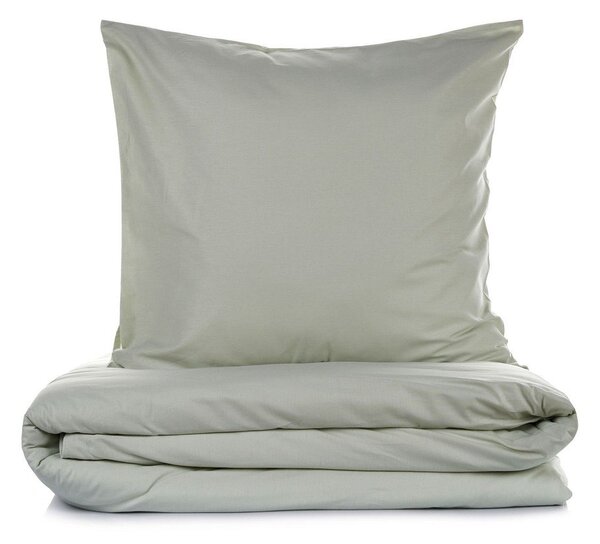 Šalvějově zelené povlečení na jednolůžko 200x140 cm Plain – Mijolnir