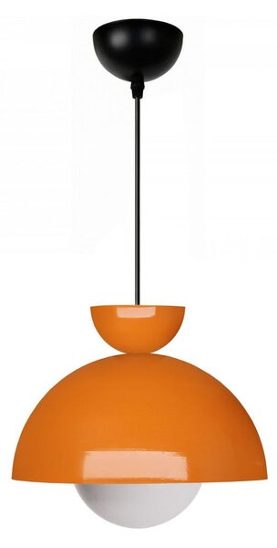 Oranžové závěsné svítidlo s kovovým stínidlem ø 25 cm Arta – Opviq lights