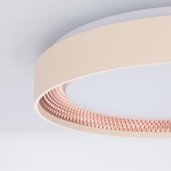 Brilagi -LED Stmív. strop. svítidlo WALDO LED/48W/230V pr. 40 cm béžová/zlatá+DO