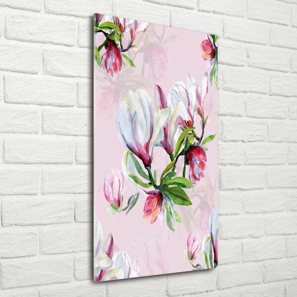 Vertikální Foto-obrah sklo tvrzené Magnolie osv-104301807
