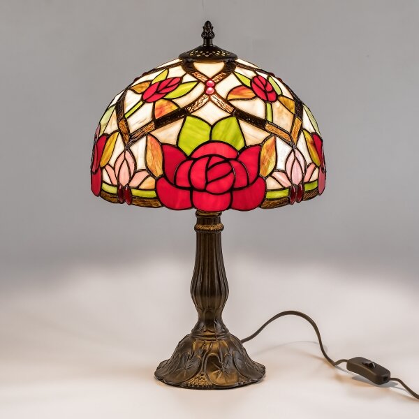 Brilagi - Tiffany vitrážová stolní lampa GARLAN 1xE27/40W/230V