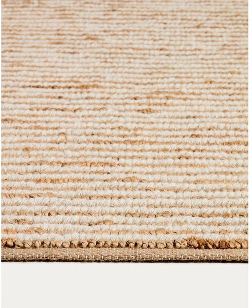 Ručně tkaný jutový koberec v přírodní barvě 200x300 cm Derule – Kave Home