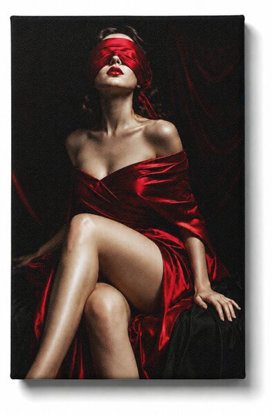KRAFTHOUSE.EU Rubínová Bohyně – obraz na plátně Premium Canvas | 100% bavlna | Různé rozměry Velikost: 70 x 50 cm