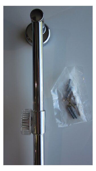 Sanicro sprchová tyč, délka 60cm, tloušťka 18mm, chromová, SC056
