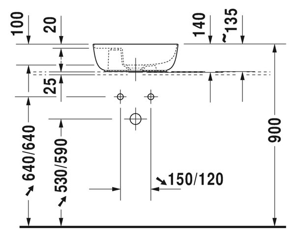 Duravit Luv - Umyvadlová mísa 420x270 mm, bílá 0381420000