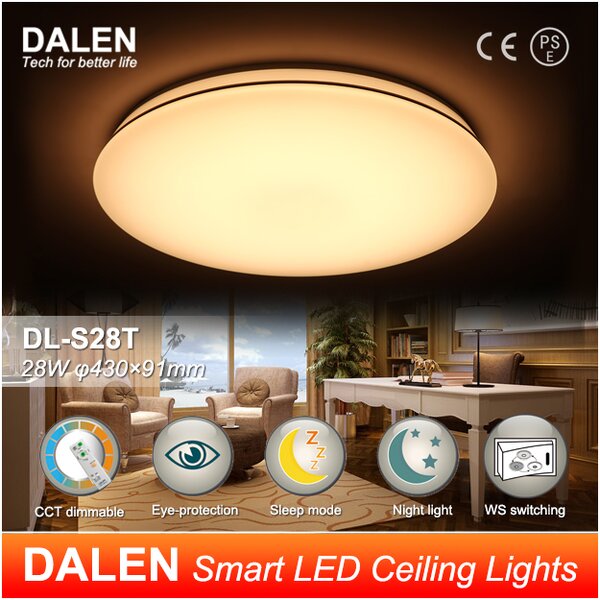 DALEN LED stropní svítidlo inteligentní DALEN, DL-S28T, 28W
