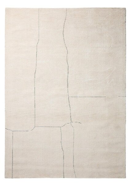 Krémový ručně tkaný koberec 200x300 cm Lisdan – Kave Home