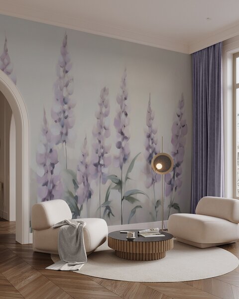 Fototapety Abstraktní květiny, imitace malby, Fototapety květiny, w05661 : uwalls.cz