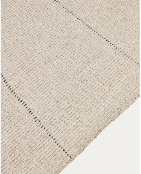Krémový ručně tkaný koberec 200x300 cm Lisdan – Kave Home
