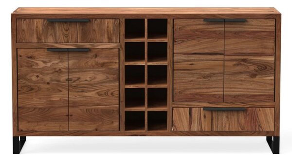 Massive home | Příborník z masivu Wild 160 cm - světlý akát MH1463W