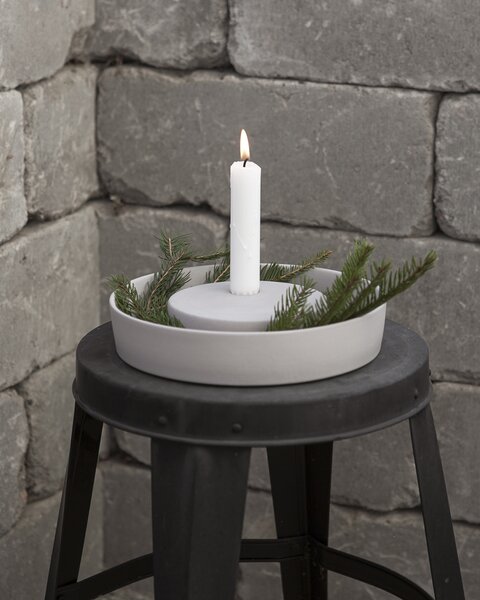 Storefactory Scandinavia Keramický svícen Valltorp Light Grey - L SF386
