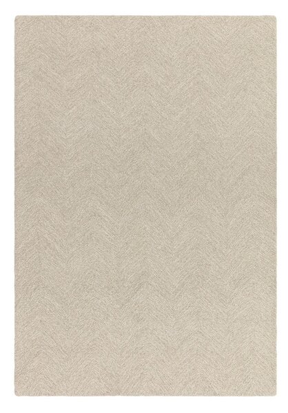 Krémový ručně tkaný koberec s příměsí vlny 120x170 cm Theodore Chevron – Asiatic Carpets