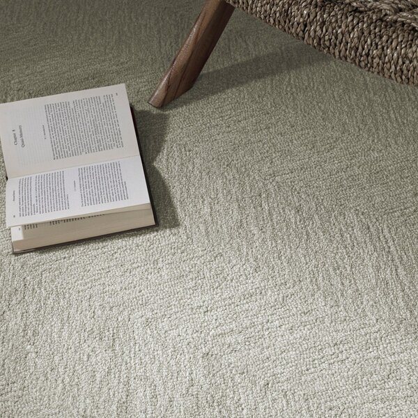 Krémový ručně tkaný koberec s příměsí vlny 120x170 cm Theodore Chevron – Asiatic Carpets
