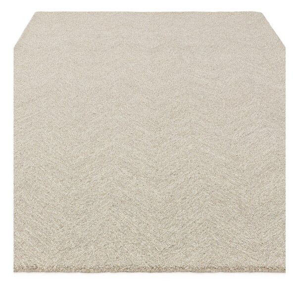 Krémový ručně tkaný koberec s příměsí vlny 120x170 cm Theodore Chevron – Asiatic Carpets