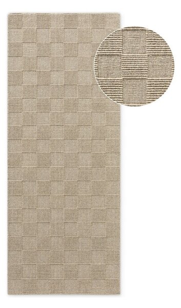 Béžový ručně tkaný vlněný běhoun 80x200 cm Scala – Villeroy&Boch