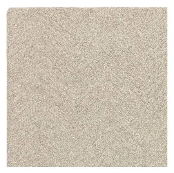 Krémový ručně tkaný koberec s příměsí vlny 120x170 cm Theodore Chevron – Asiatic Carpets