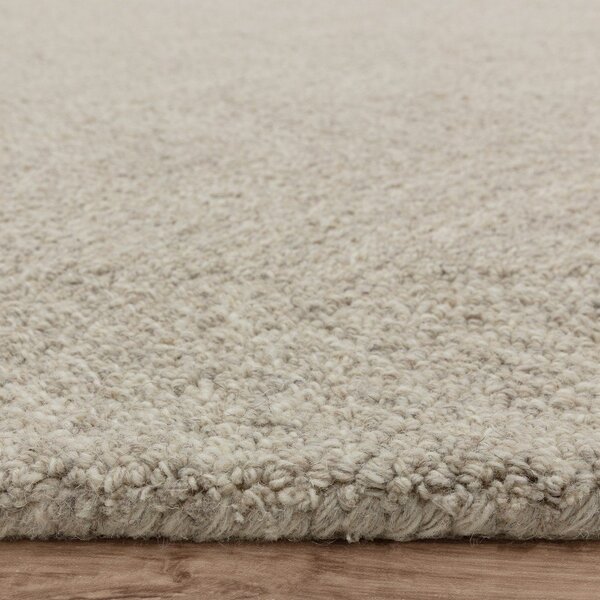 Krémový ručně tkaný koberec s příměsí vlny 120x170 cm Theodore Chevron – Asiatic Carpets
