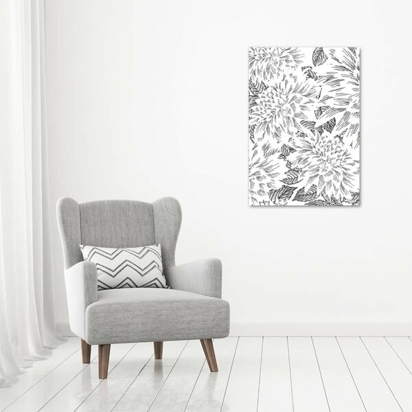 Vertikální Moderní obraz canvas na rámu Pivoňka ocv-104657062