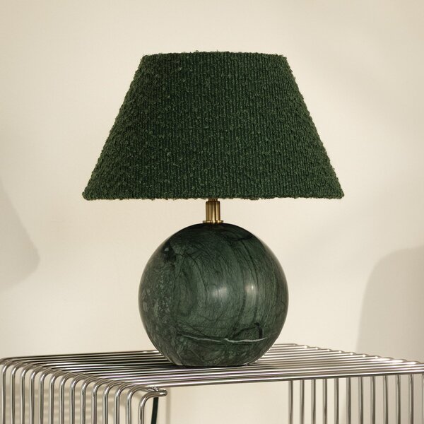 Stolní lampa Globen Lighting, Zelená, Obývací pokoj, Tkanina / Textil, Design