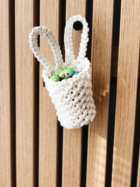 BRIMOON Košíček kosmetický zajíček 17 cm Barva: Lososová