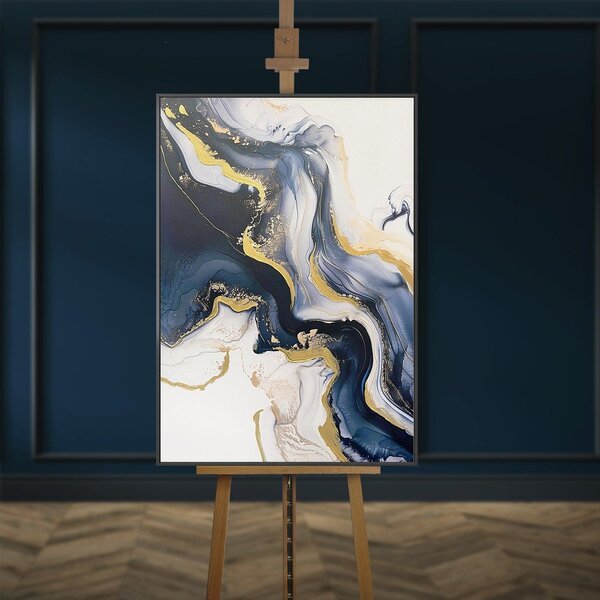 Obraz s ručně malovanými prvky s rámem/na plátně 70x100 cm Sky – Styler