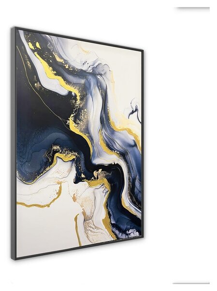 Obraz s ručně malovanými prvky s rámem/na plátně 70x100 cm Sky – Styler
